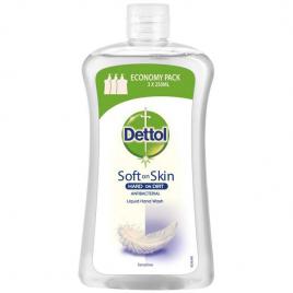 Rezerva sapun lichid antibacterian Dettol Sensitive, 750 ml