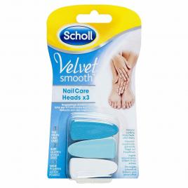 Rezerve sistem electronic Scholl Velvet Smooth Nail Care, 3 buc
