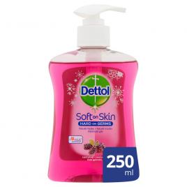 Sapun lichid dezinfectant Dettol cu fructe de padure, pompita, 250 ml