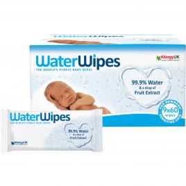 Servetele umede Water Wipes, 9 pachete x 60 buc, 540 buc