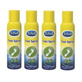 Set 4buc x Spray pentru picioare Scholl Fresh Step, 150 ml