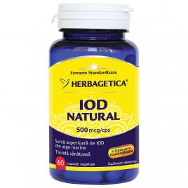Supliment Alimentar Iod Natural, 60 Capsule vegetale