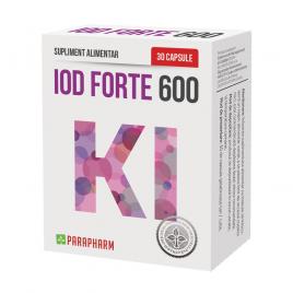 Supliment alimentar Iod Forte 600, Parapharm, 30 capsule