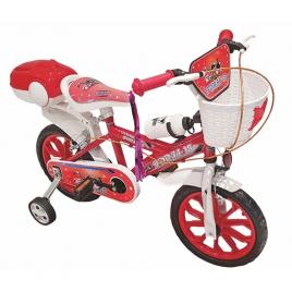 Bicicleta pentru copii cu roti ajutatoare Forza, 4 - 7 ani, rosu
