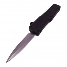 Mini briceag automat de vanatoare ideallstore®, futuristic blade, metalic, 13 cm, negru