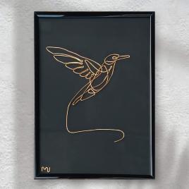 Tablou pasarea colibri, 18×24 cm