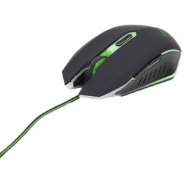Mouse optic gembird musg-001-r, gaming, 2400 dpi, verde