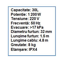 Aspirator industrial 30l. (uscat) jbm