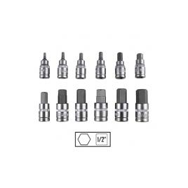 Set de 12 piese 1/2inch imbusuri hex. jbm