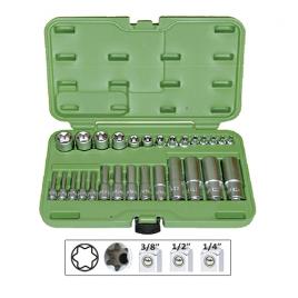 Set 28 tubulare torx scurte si lungi jbm