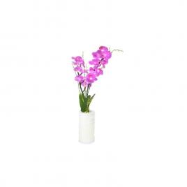 Flori artificiale decorative luminoase cu ghiveci, roz,Orhidee, 75 x 13 cm