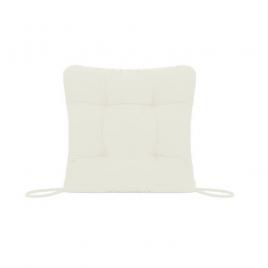Perna decorativa pentru scaun de bucatarie sau terasa, dimensiuni 40x40cm, culoare alb