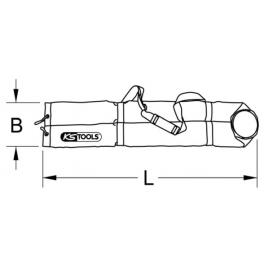 Cleste pentru pompe de apa cu reglare prin buton. 415mm