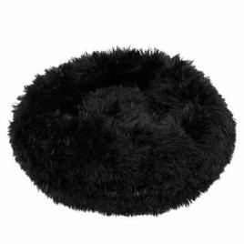 Culcus moale, pentru caine/pisica, negru, 50 cm