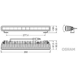 Proiector led 6000k 2600 lm - ledriving lightbar sx300-sp osram