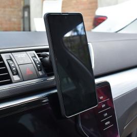 Suport telefon magnetic auto cu fixare in grila de ventilatie si rotatie 360