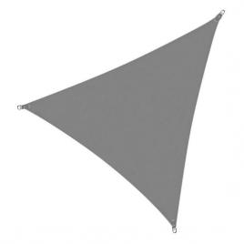 Copertina parasolar, triunghiulara, inele metalice, grafit, 3x3x3 m, springos