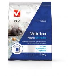Momeala raticida pentru soareci si sobolani, Vebitox Pasta Extreme 150 g