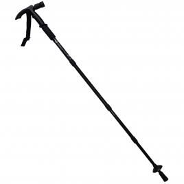 Baston trekking extensibil ideallstore®, ol helper, aluminiu, lampa led, 110 cm, negru