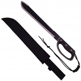 Sabie de vanatoare ideallstore®, british rebellion, maner cauciuc, 61 cm, teaca inclusa