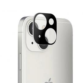 Folie sticla camera iphone 13   13 mini, lito metal camera glass, negru transparent