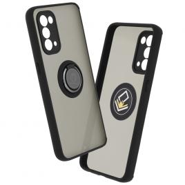 Husa oppo reno5 5g cu inel suport stand magnetic, negru
