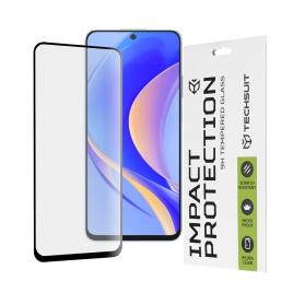 Folie sticla full glue 111d pentru huawei nova y90, negru