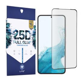 Folie sticla samsung galaxy s22, lito full glue full screen, negru