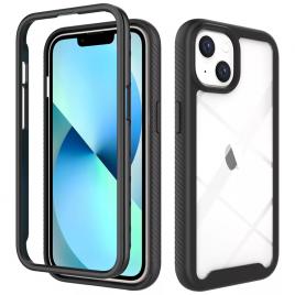 Husa defense 360 + folie protectie pentru iphone 14, negru