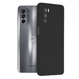 Husa motorola moto g62, soft edge silicone, negru