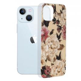 Husa iphone 13, techsuit marble series, mary berry nude