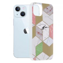 Husa iphone 13, techsuit marble series, purple hex
