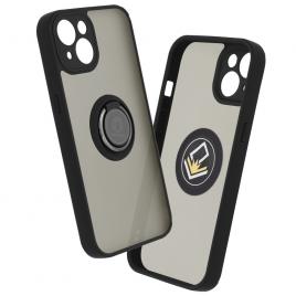 Husa iphone 13 cu inel suport stand magnetic, negru