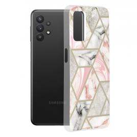 Husa samsung galaxy a32 5g, techsuit marble series, pink hex