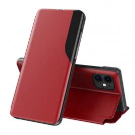 Husa tip carte iphone 11, efold book view, red