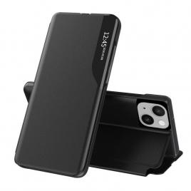 Husa tip carte iphone 14 plus, efold book view, negru