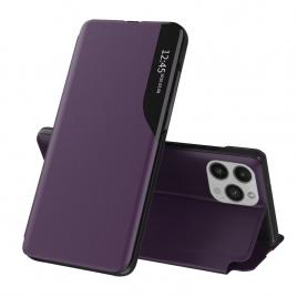 Husa tip carte iphone 14 pro, efold book view, purple