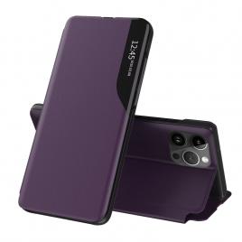 Husa tip carte iphone 14 pro max, efold book view, purple