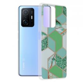Husa xiaomi 11t   11t pro, techsuit marble series, green hex