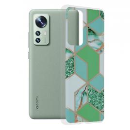 Husa xiaomi 12, techsuit marble series, green hex