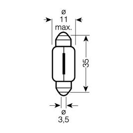 Bec 12v c5w ultra life set 10 buc osram