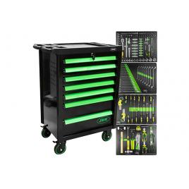 Banc de scule 7 sertare verde echipat 172buc jbm