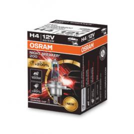 Bec 12v h4 60/55 w night breaker +200% osram