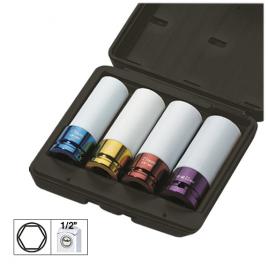 Set 4 tubulare impact de 1/2` sp. extractie roti jbm