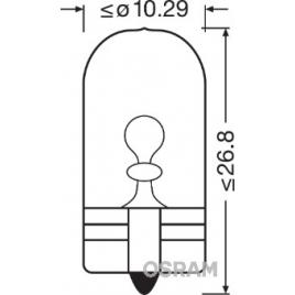 Set 2 becuri 12v w5w ultra life blister osram