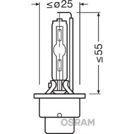 Bec xenon 85v d2s xenarc night breaker laser +200% osram