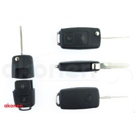 Carcasa cheie contact pentru volkswagen jetta / passat (b5-b6-b7) / polo / scirocco / tiguan 2 butoane cu cheie