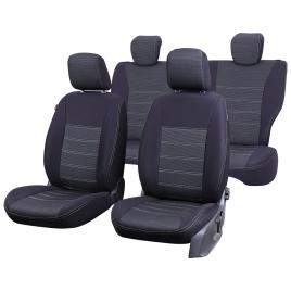 Set huse scaun umbrella pentru volkswagen golf 7 comfort line 2013 (bancheta fractionata) cu tetiere spate in forma de l