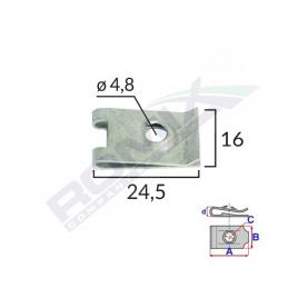 Clips metalic tapiterie universal set 10 buc