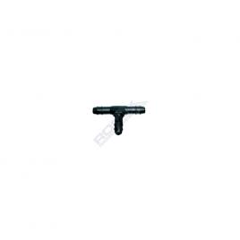 Conector teu furtun conducte 4.9mm - negru set 10 buc